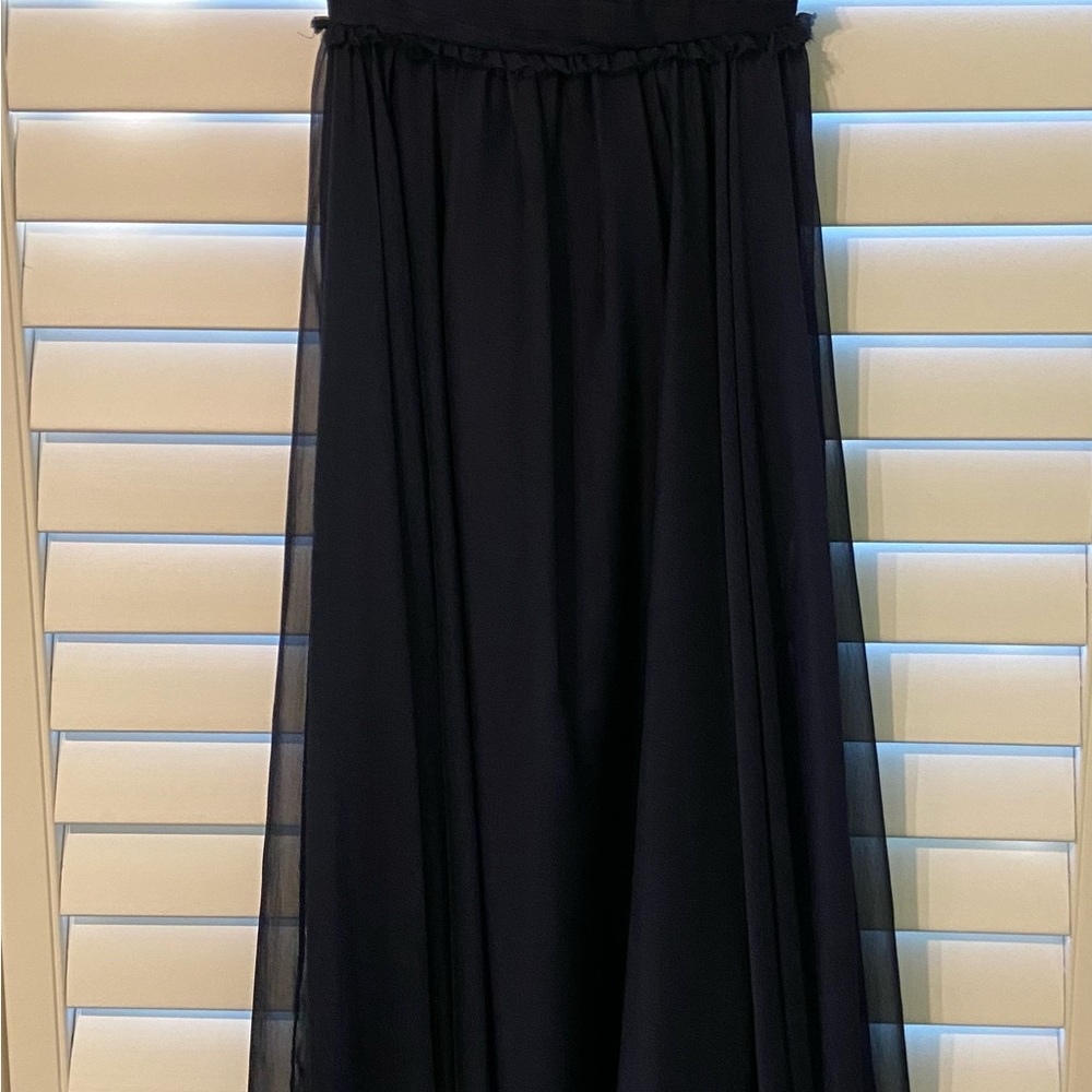 Elegant Navy Blue Bridesmaid Dress